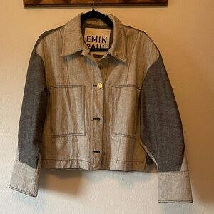 EMIN PAUL contrast Denim Jacket M/L